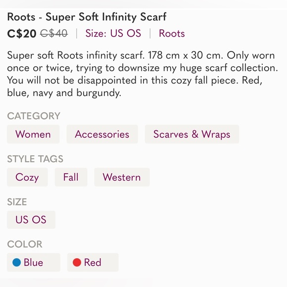 Roots - Super Soft Infinity Scarf - Picture 4 of 4